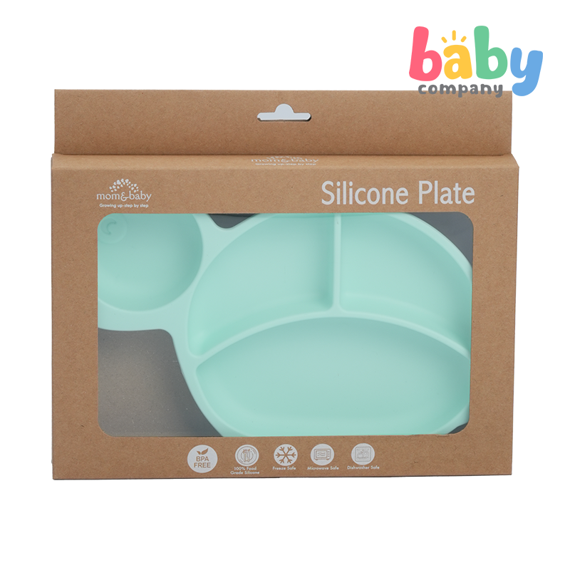 Mom & Baby Silicone Plate - Turtle, Turqoise