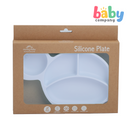 Mom & Baby Silicone Plate - Turtle, Blue