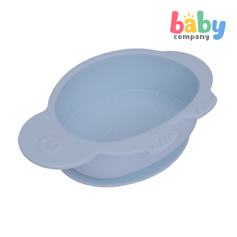 Mom & Baby Silicone Bowl - Turtle, Blue