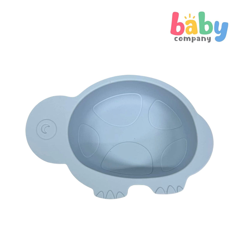 Mom & Baby Silicone Bowl - Turtle, Blue