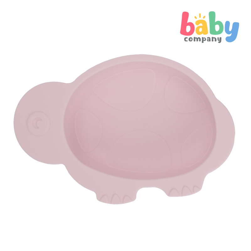 Mom & Baby Silicone Bowl - Turtle, Pink