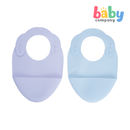 Mom & Baby Silicone Bib - Pack of 2, Purple