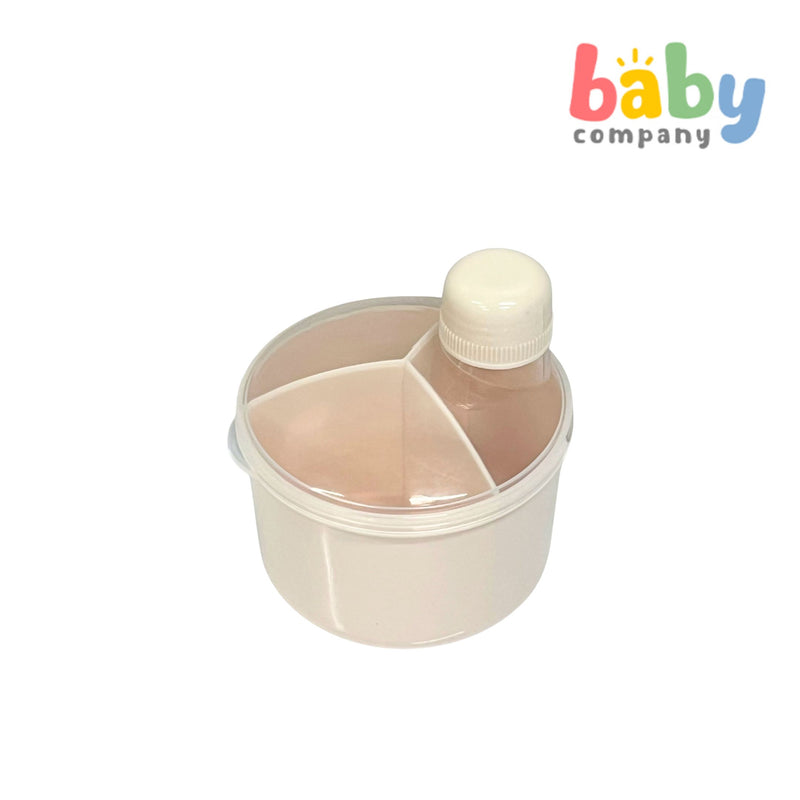 Mom & Baby Powder Milk Container - Cream White