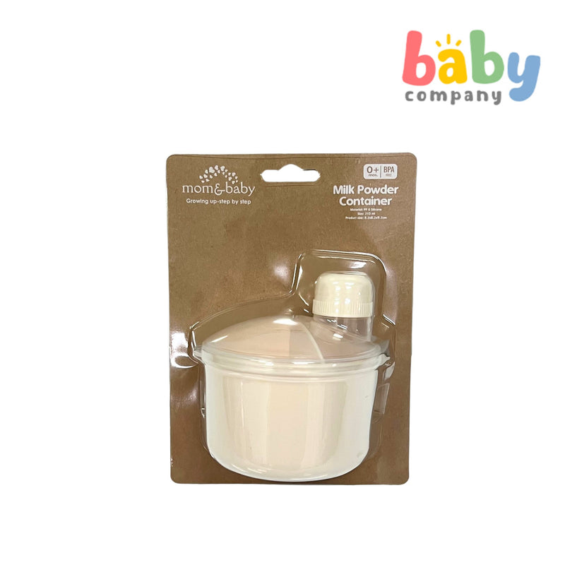 Mom & Baby Powder Milk Container - Cream White