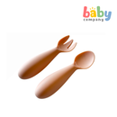 Peekaboo Baby Silicone Spoon and Fork Bunny