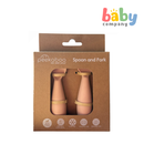 Peekaboo Baby Silicone Spoon and Fork Bunny