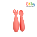 Peekaboo Baby Silicone Spoon and Fork Bunny
