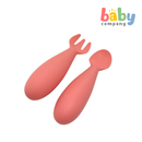 Peekaboo Baby Silicone Spoon and Fork Bunny