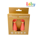 Peekaboo Baby Silicone Spoon and Fork Bunny
