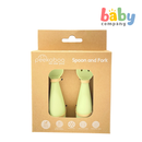 Peekaboo Baby Silicone Spoon and Fork Bunny