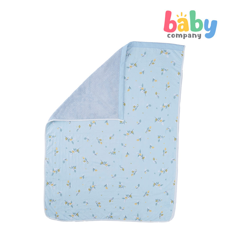 Bloom Quilt for Babies - Blue