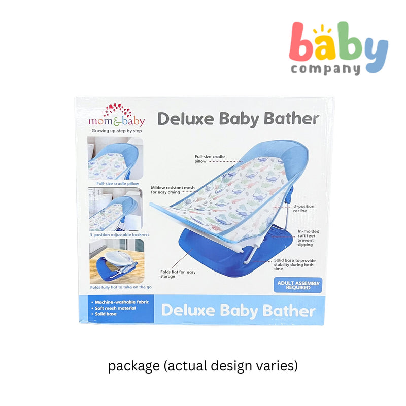 Mom & Baby Deluxe Baby Bather - Blue Dino