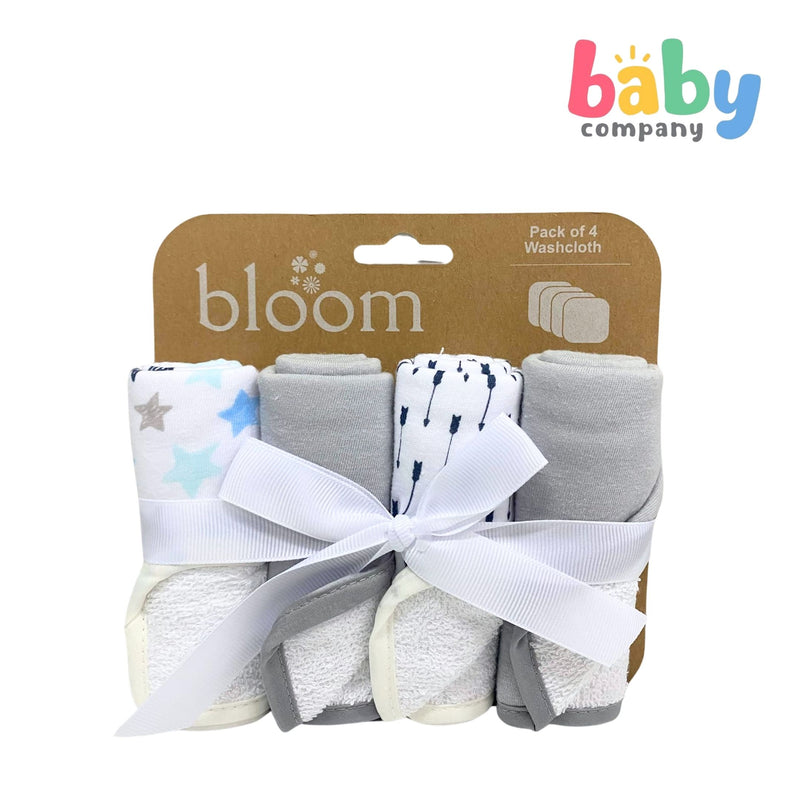 Bloom Baby Washcloth Pack of 4 - Star and Arrow