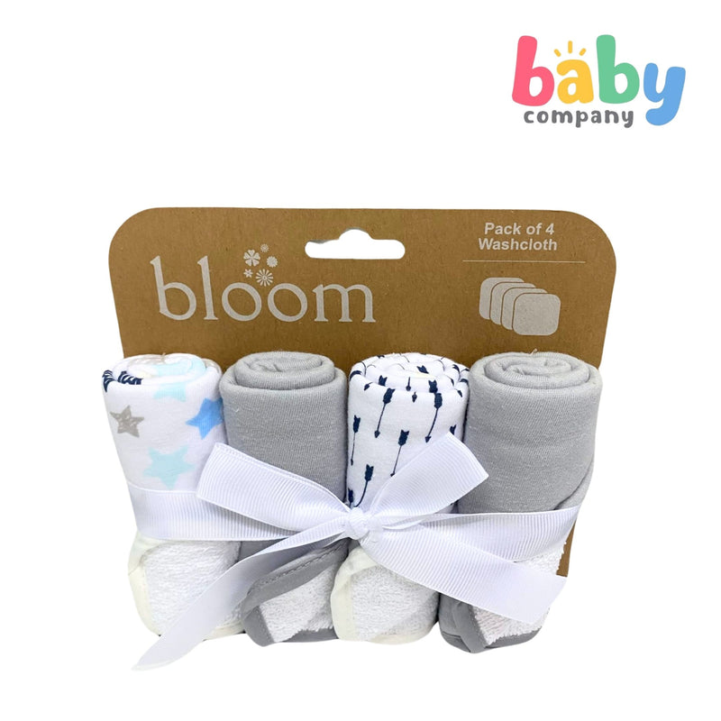 Bloom Baby Washcloth Pack of 4 - Star and Arrow