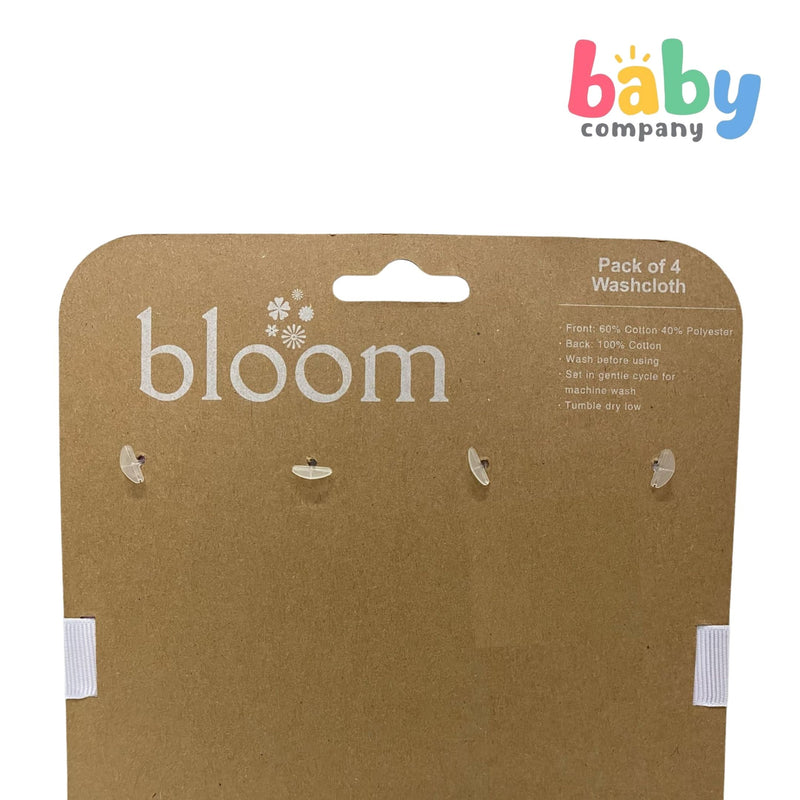 Bloom Baby Washcloth Pack of 4 - Crown