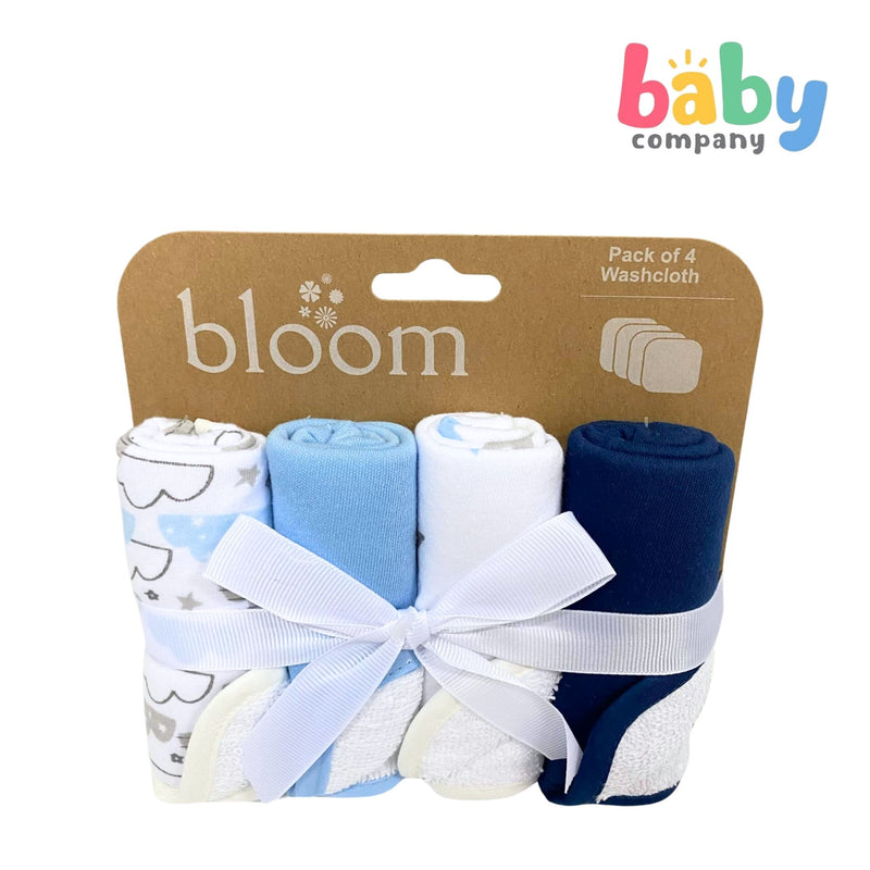 Bloom Baby Washcloth Pack of 4 - Clouds