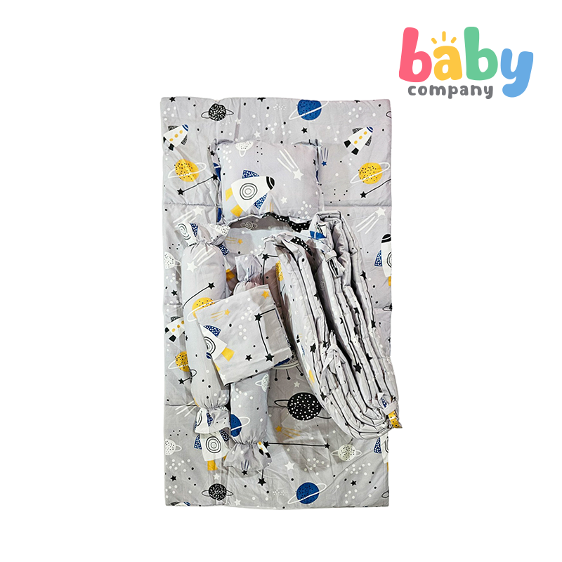 Bloom 6pcs 24x42 Crib Beddings Set - Outer Space