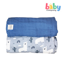 Bloom 2-Packs Muslin Cloth - Blue/Alpaca