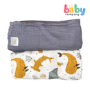 Bloom 2-Packs Muslin Cloth - Blue/Sea