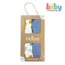 Bloom 2-Packs Muslin Cloth - Blue/Sea