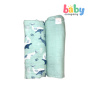 Bloom 2-Packs Muslin Cloth - Green/Sea