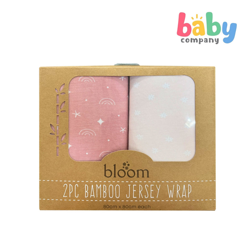 Bloom Baby Bamboo Jersey Wrap 2pc Set - Girl