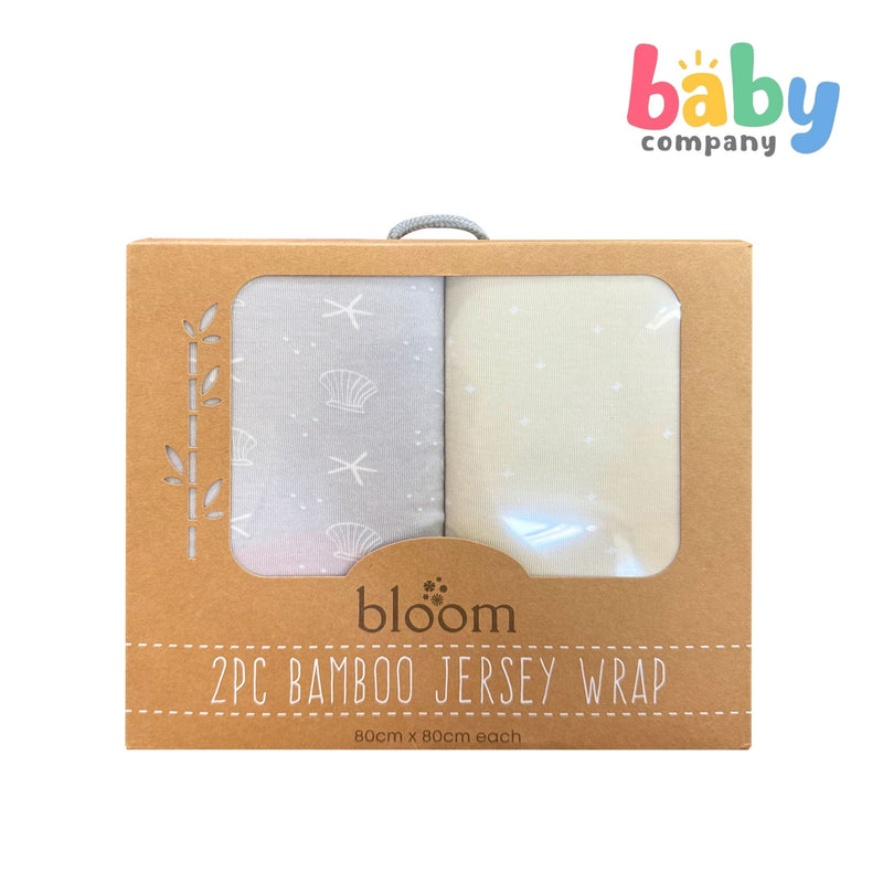 Bloom Baby Bamboo Jersey Wrap 2pc Set - Neutral