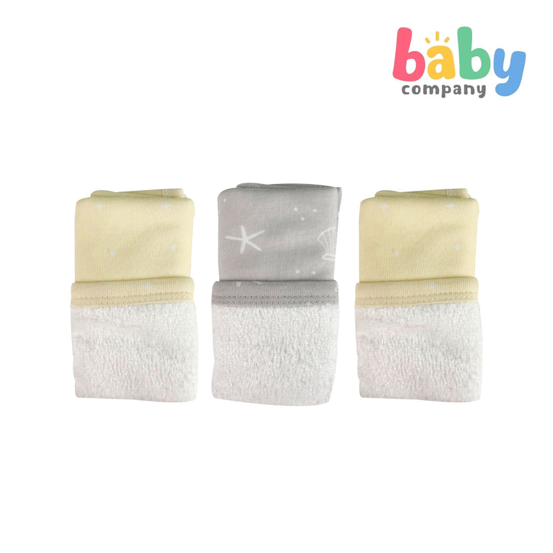 Bloom Baby Bamboo Face Washcloth 3pc - Neutral