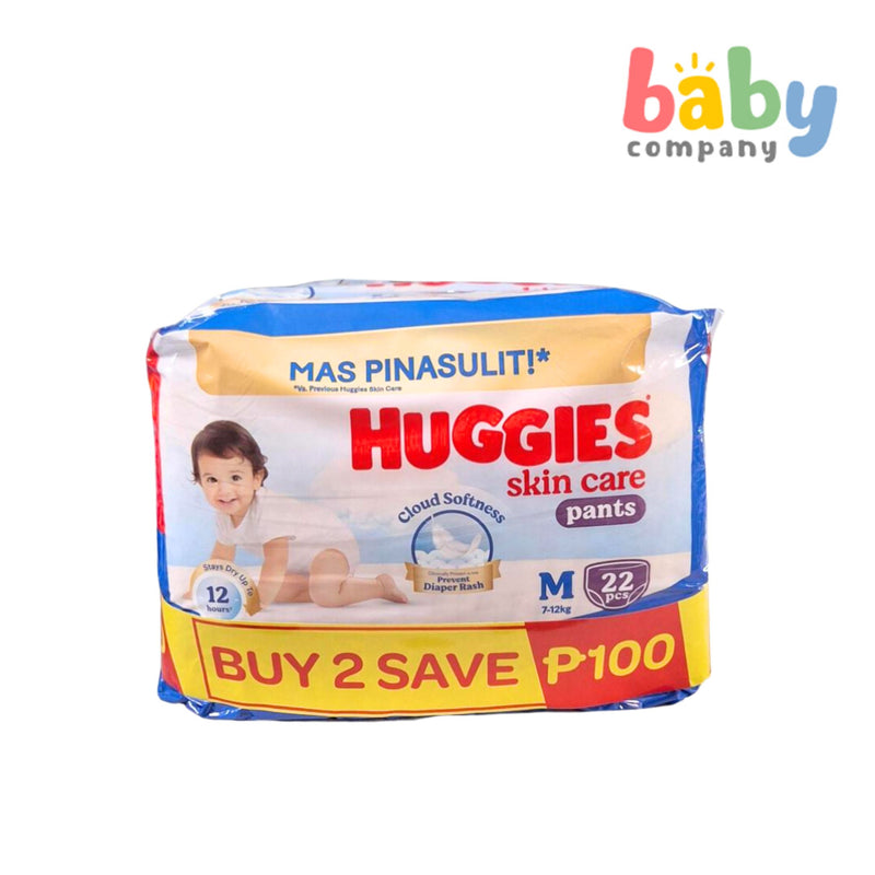 Huggies Dry Pants Skin Care Diaper - Medium, 22s, Pack of 2