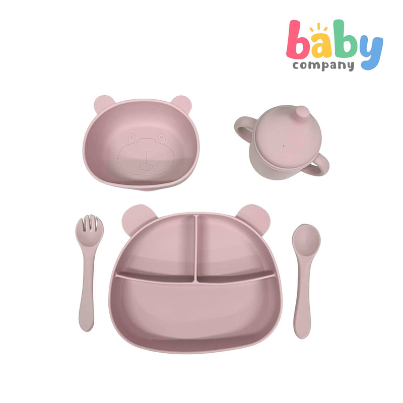 Little Sprout Blossom Feeding Set - Pink