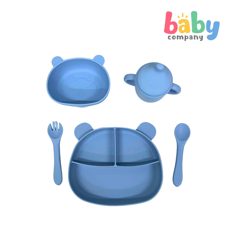 Little Sprout Blossom Feeding Set - Blue