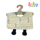 Little Sprout Square Bib - Giraffe Pendant Critters