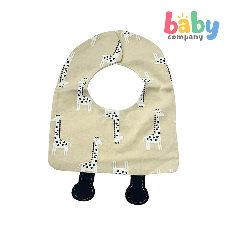 Little Sprout Square Bib - Giraffe Pendant Critters