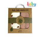 Little Sprout 2pcs Soft Care Washcloth - Heart