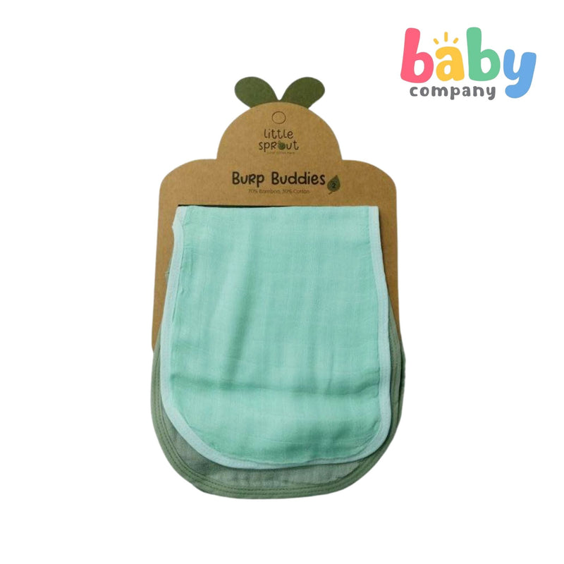 Little Sprout 2pcs Burp Buddies Bamboo - Green