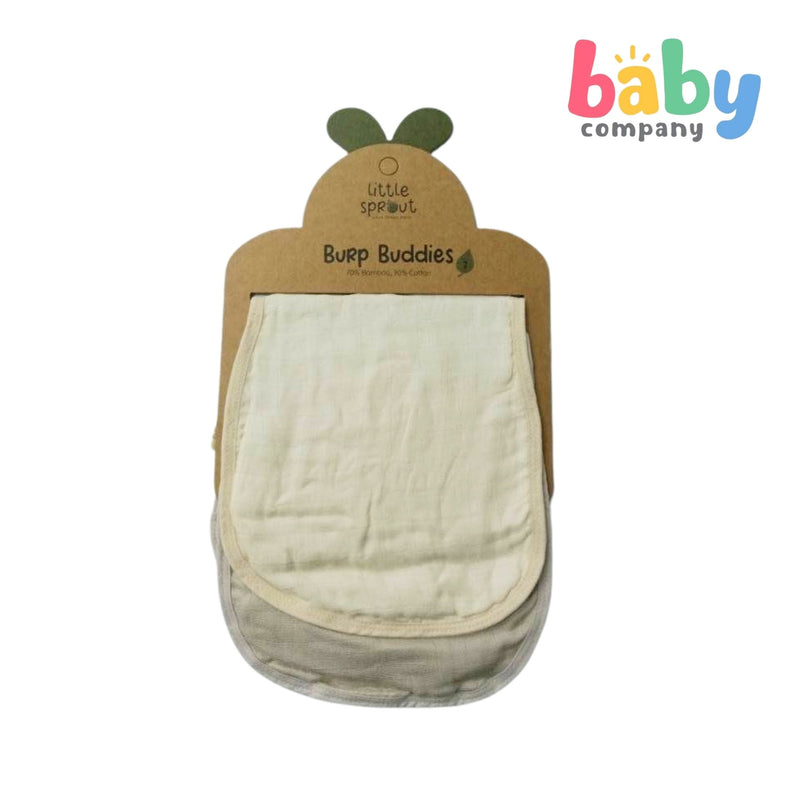 Little Sprout 2pcs Burp Buddies Bamboo - Cream