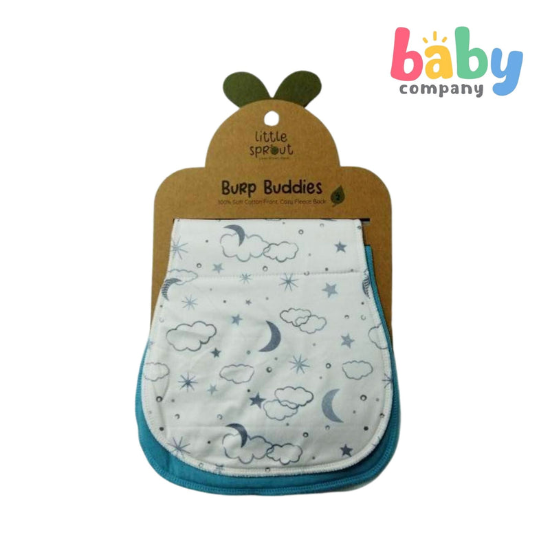 Little Sprout 2pcs Burp Buddies - Clouds