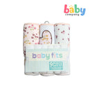 Babyfits 9 Piece Baby Bath Towel Set - Heart