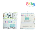 Babyfits 9 Piece Baby Bath Towel Set - Dino Green