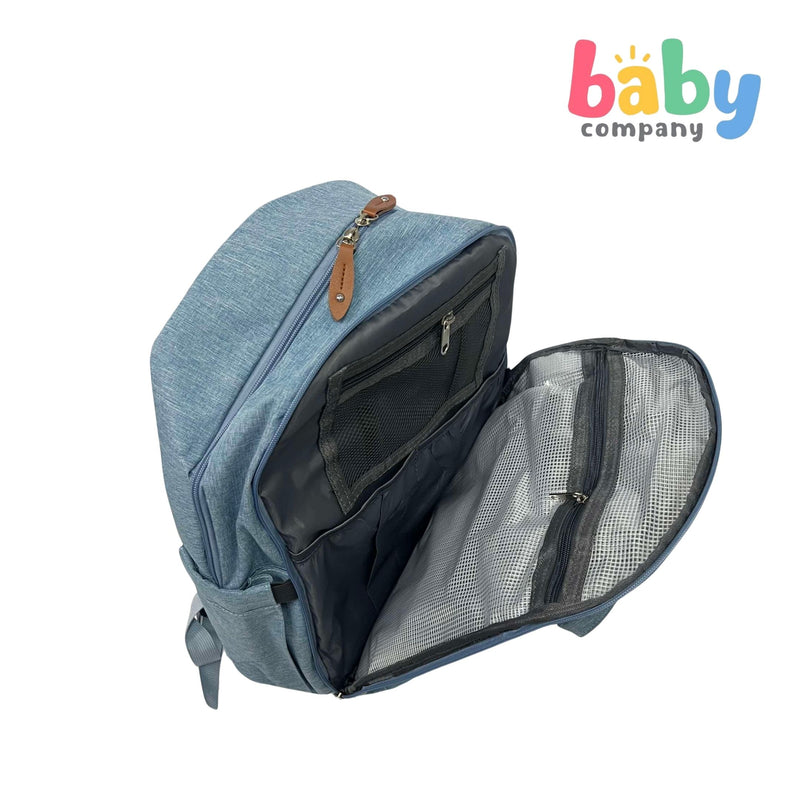 Baby Company Travel Backpack with Diaper Changing Pad - Blue