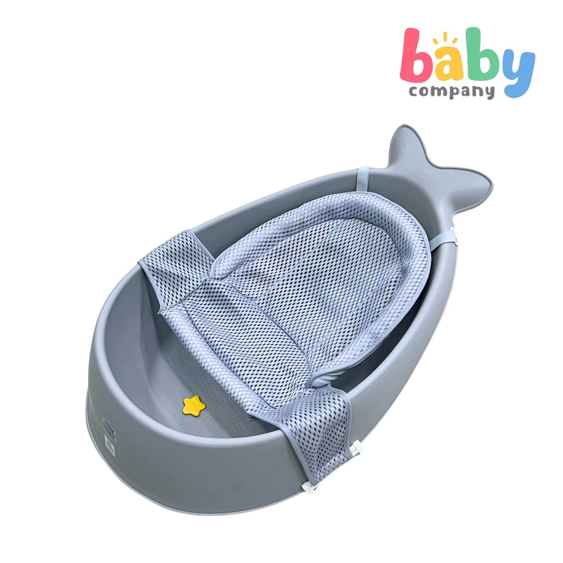 Little Sprout Baby Bathtub - Whale, Gray