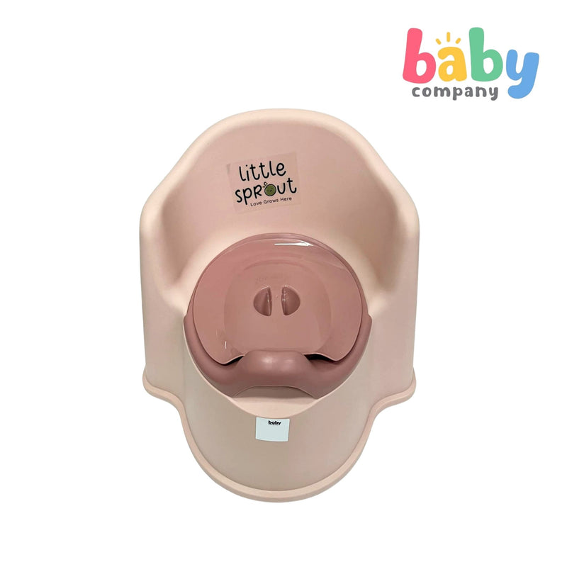 Little Sprout Plastic Baby Potty with Lid - Pink