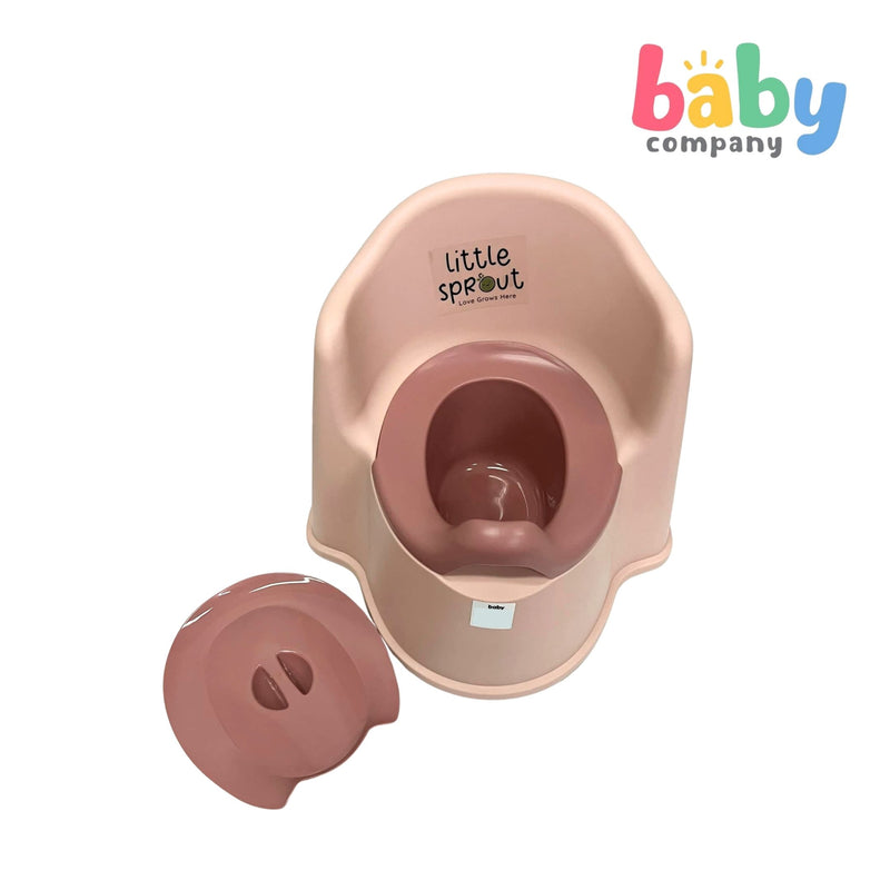 Little Sprout Plastic Baby Potty with Lid - Pink