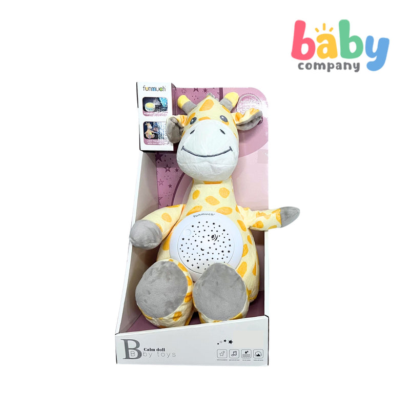 Funmuch 2 in 1 Baby Calming Doll Projector Toy - Giraffe