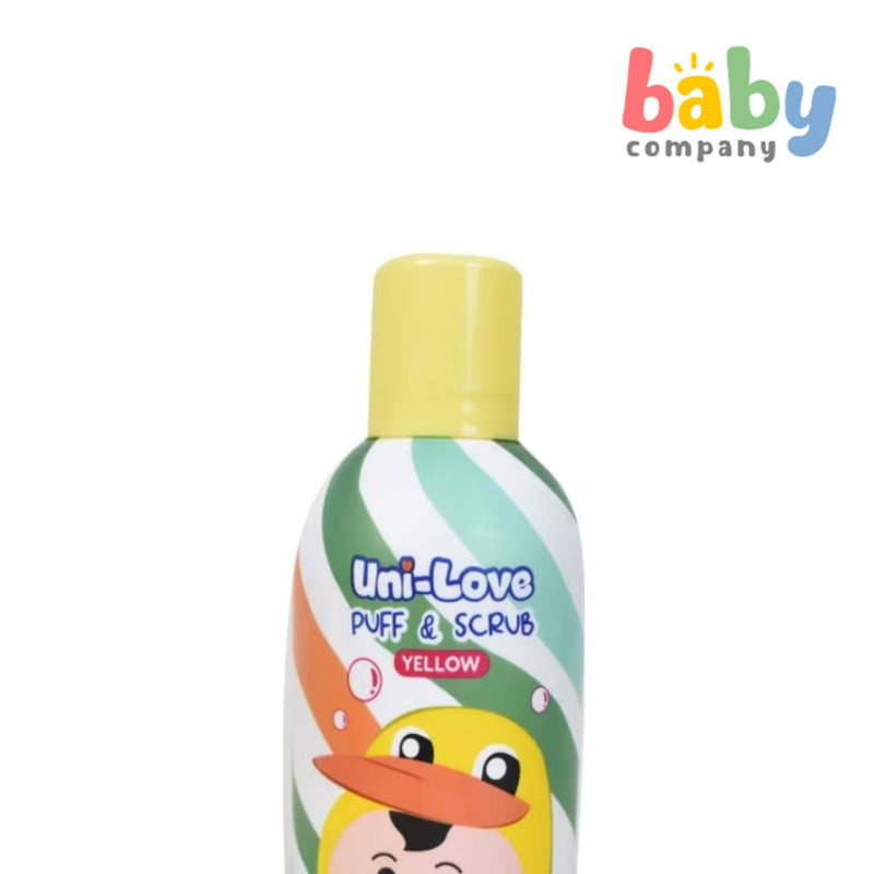 Uni-Love Puff & Scrub for Babies - 350ml, Yellow