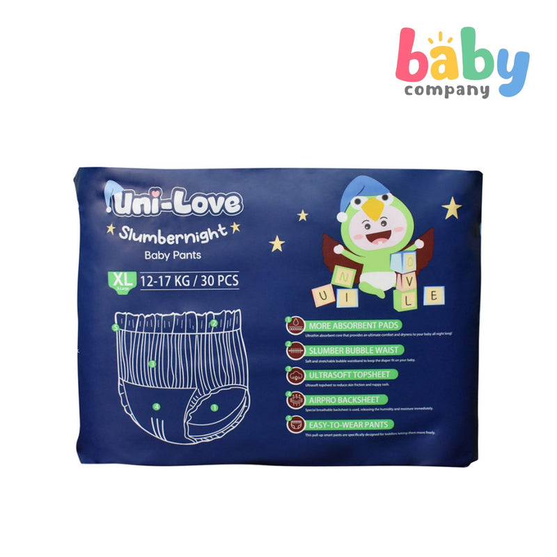 Uni-Love Slumbernight Baby Diaper Pants, XL ,30 Pads