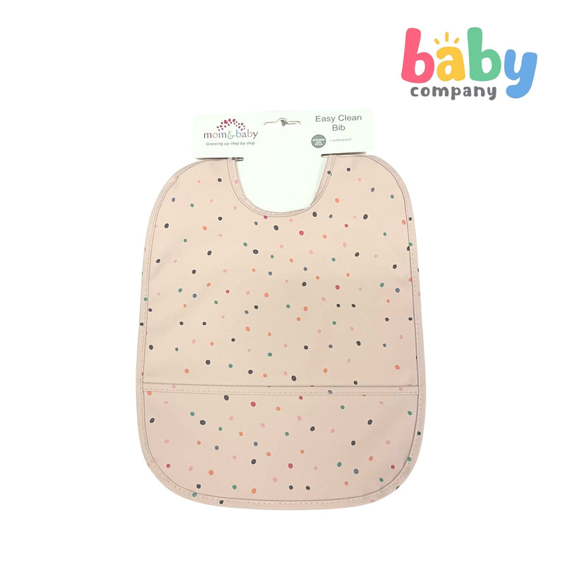 Mom & Baby Easy Clean Bib - Dotted