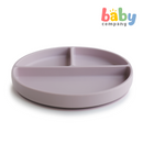 Mushie Silicone Suction Plate - Soft Lilac