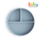 Mushie Silicone Suction Plate - Powder Blue
