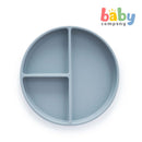 Mushie Silicone Suction Plate - Powder Blue